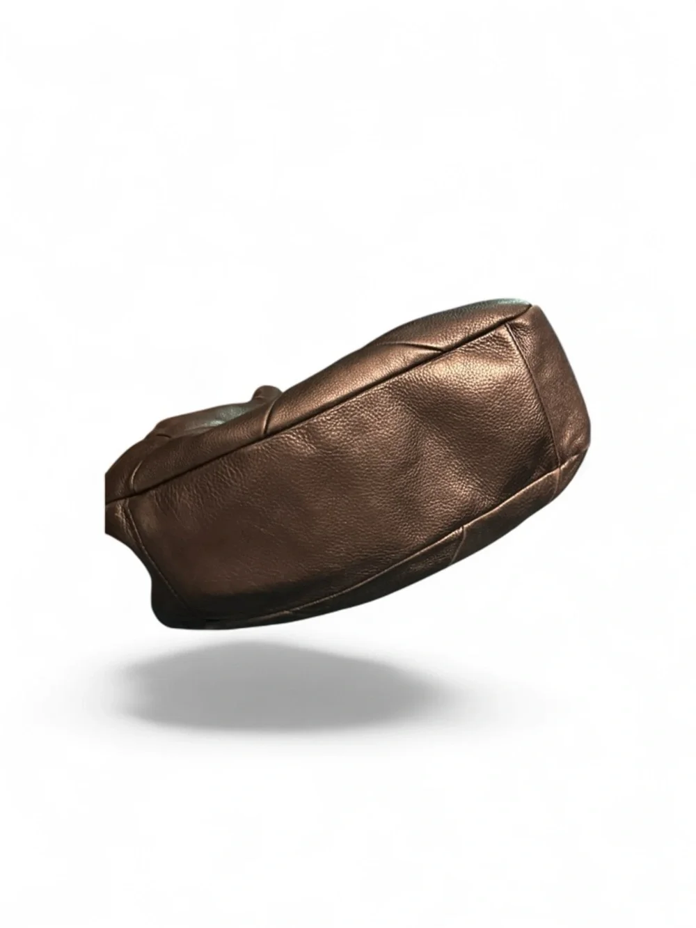 Bébé Black Leather Drawstring Hobo Bag